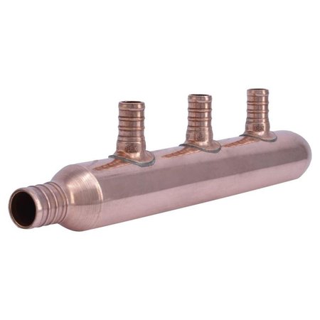 CASH ACME Copper Manifold with Pex 3 Port Closed Bulk 22783